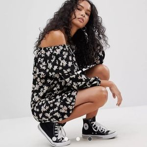 🆕 11.1 Tylho Black with White Floral Print Dress.